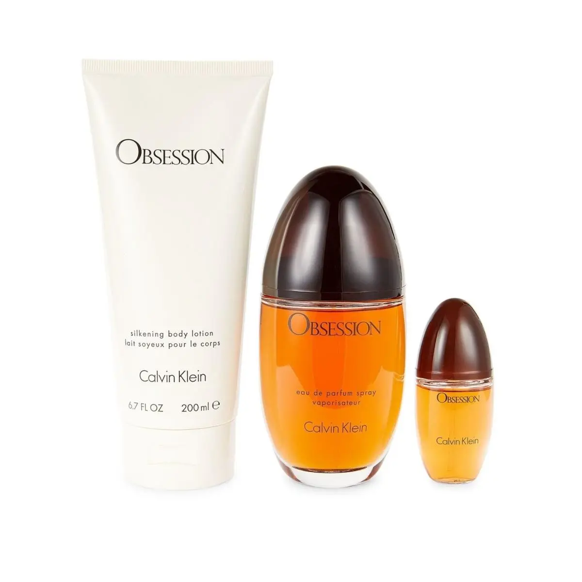 Obsession 3.4 oz Edp Spray+ 0.5 Edp Spray+ 6.7 Lotion by Calvin Klein