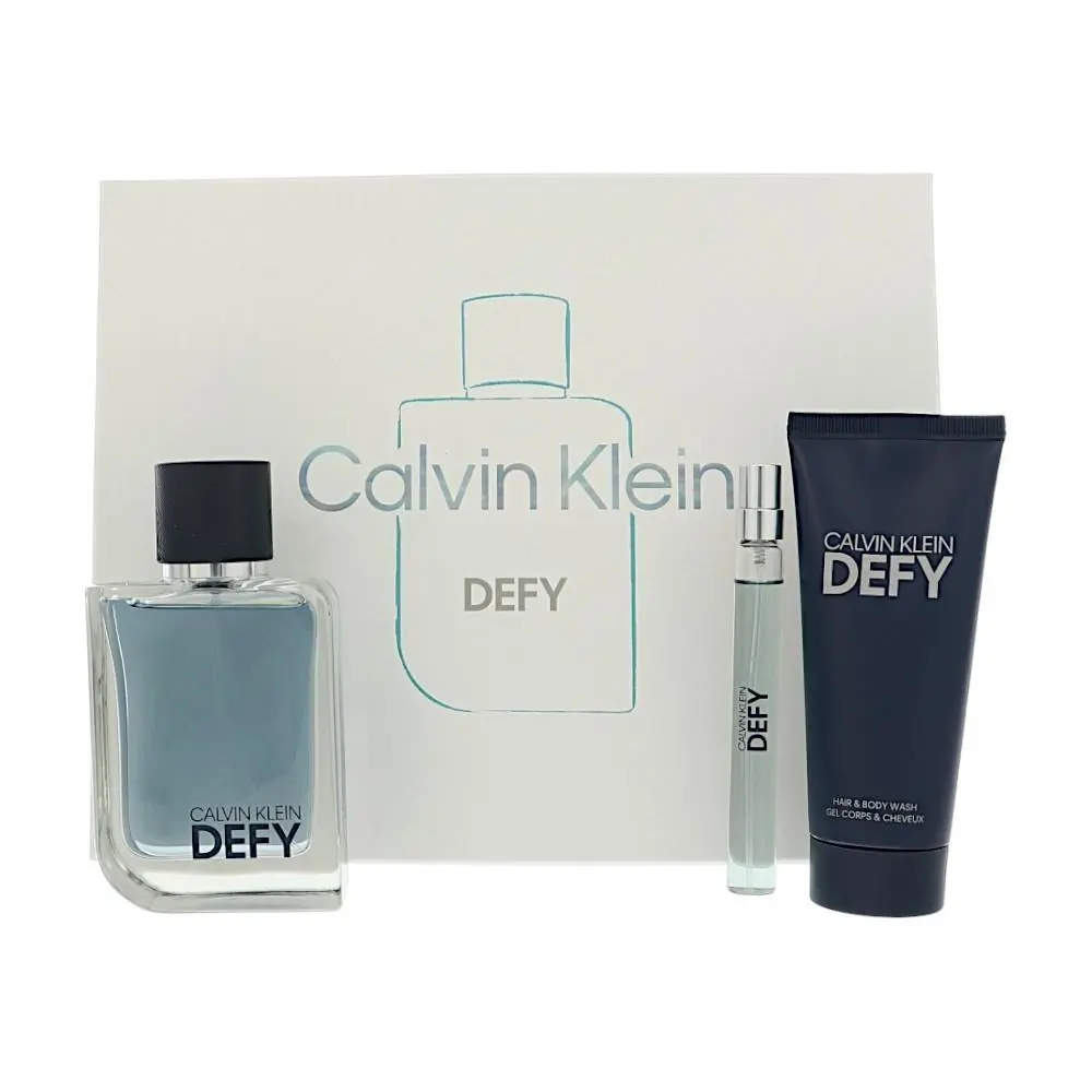 Defy 3 Piece Set For Men 3 Piece Set  Gift Set For Men by Calvin Klein