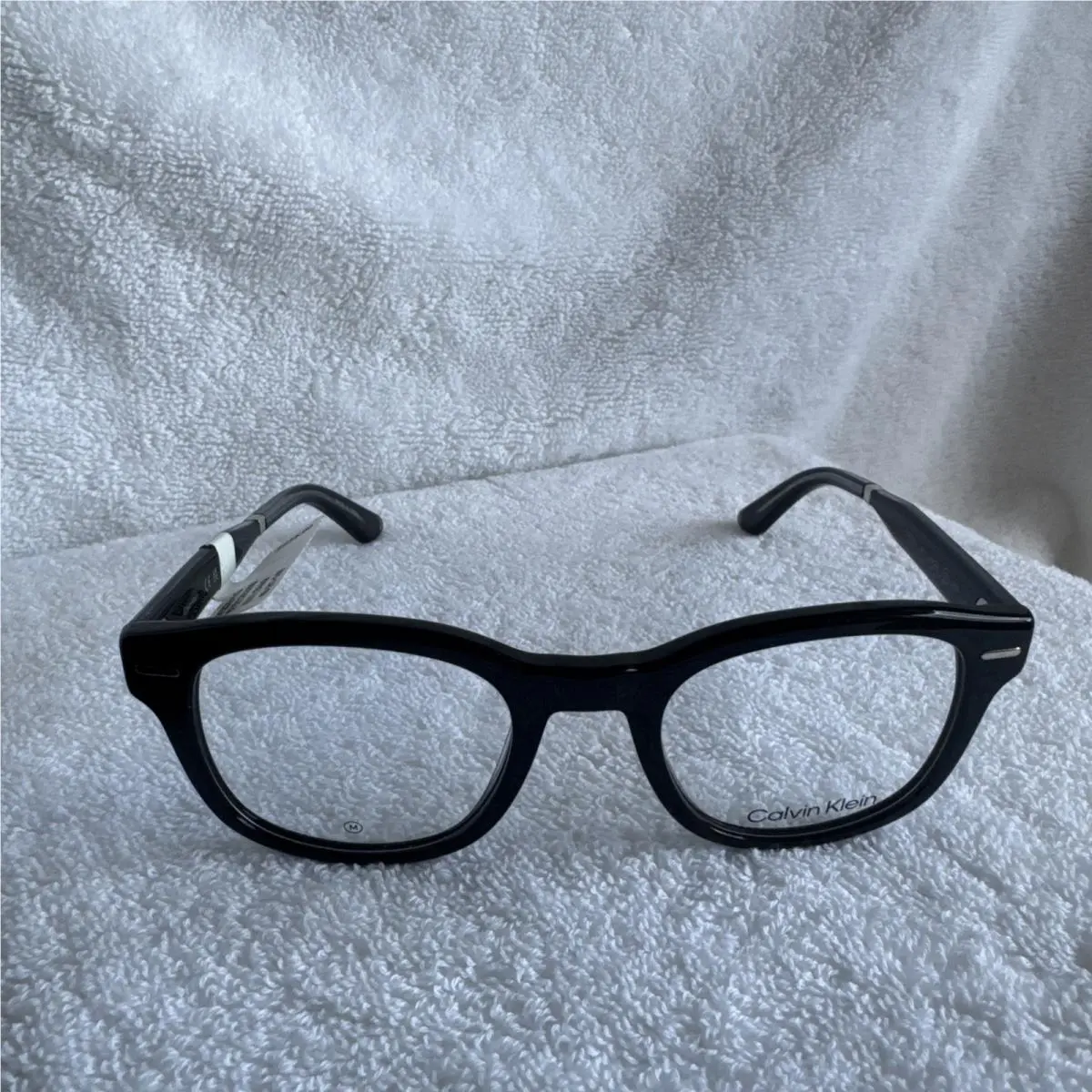 Calvin Klein Demo Square Unisex Eyeglasses CK23511 001 49-21-140 Black Demo Lens