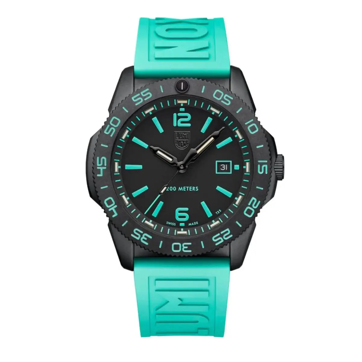 Pacific Diver Teal Limited Edition XS.3124.N.SET Swiss Dive Watch 44mm by Luminox