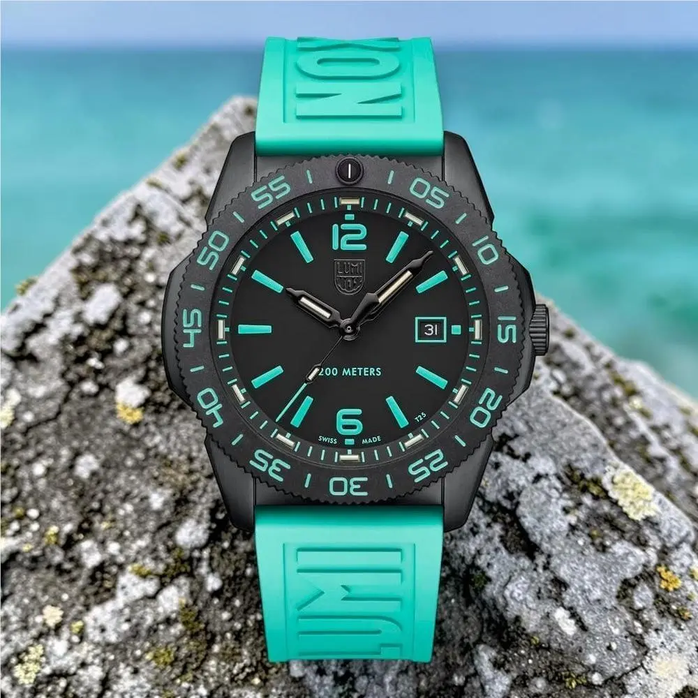 Luminox Pacific Diver Teal Limited Edition XS.3124.N.SET Swiss Dive Watch 44mm