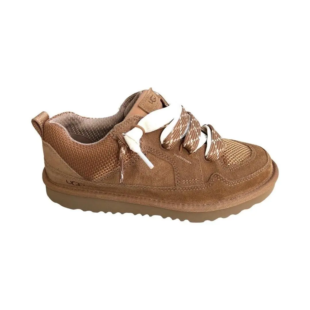 Ugg Lo Lowmel Chestnut Suede Shoes 1166490K Size Big Kid`s 4 / Women`s 5.5 - Chestnut
