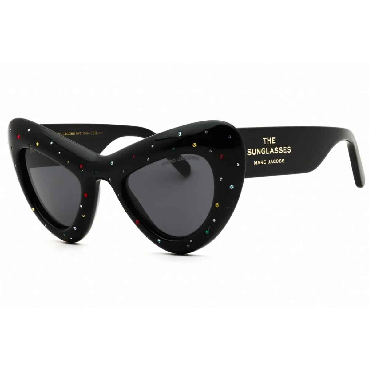 Marc Jacobs Marc 798/S Str 0807 IR Black Crystals/grey 48-24-140 Sunglasses