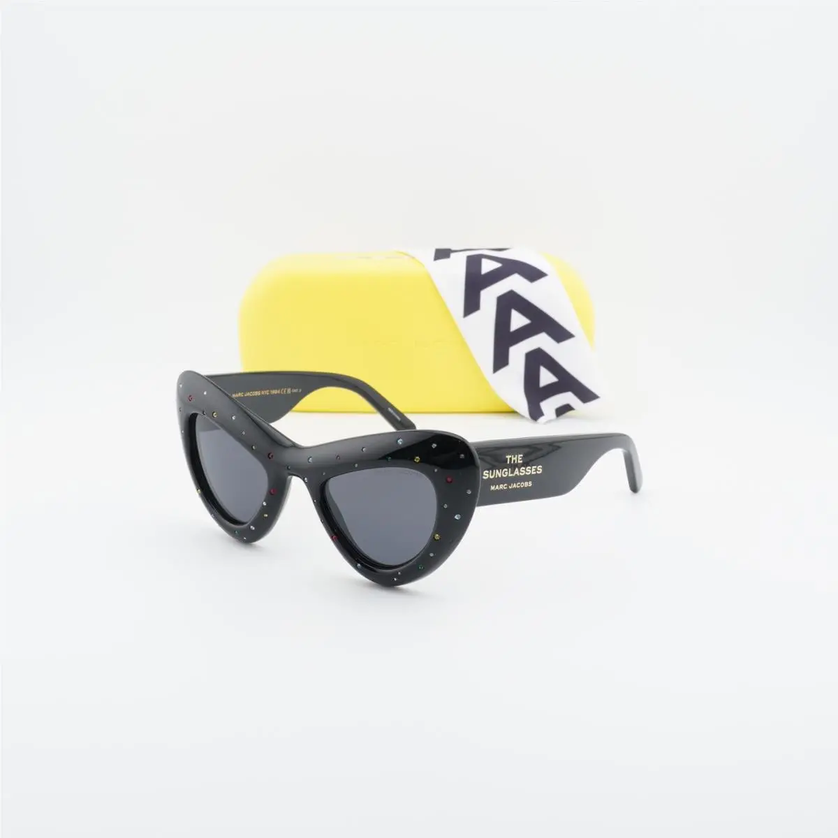 Marc Jacobs Marc 798/S Str 0807 IR Black Crystals/grey 48-24-140 Sunglasses