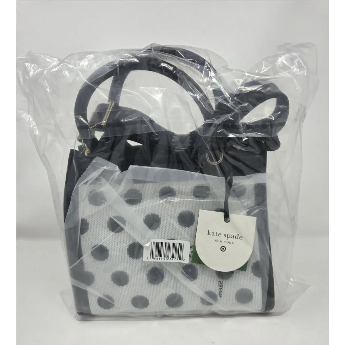 Kate Spade X Target Purse Black and White Polka Dots Limited Edition Handbag