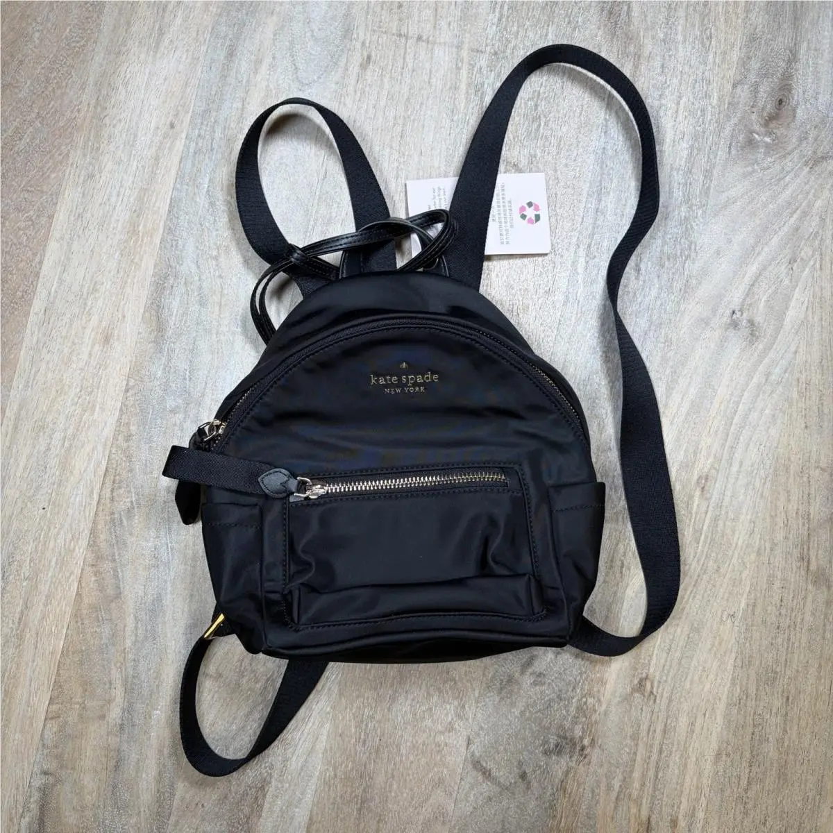Kate New York Chelsea The Little Better Nylon Spade York Chelsea The Little Better Nylon Mini Backpack Black K8115