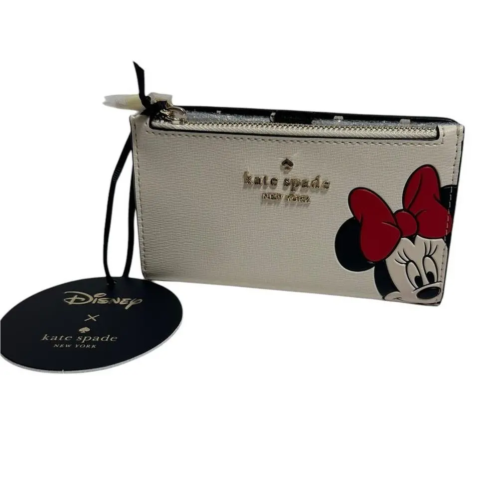 Kate Spade Disney X Kate Spade York Minnie Small Slim Bifold Wallet