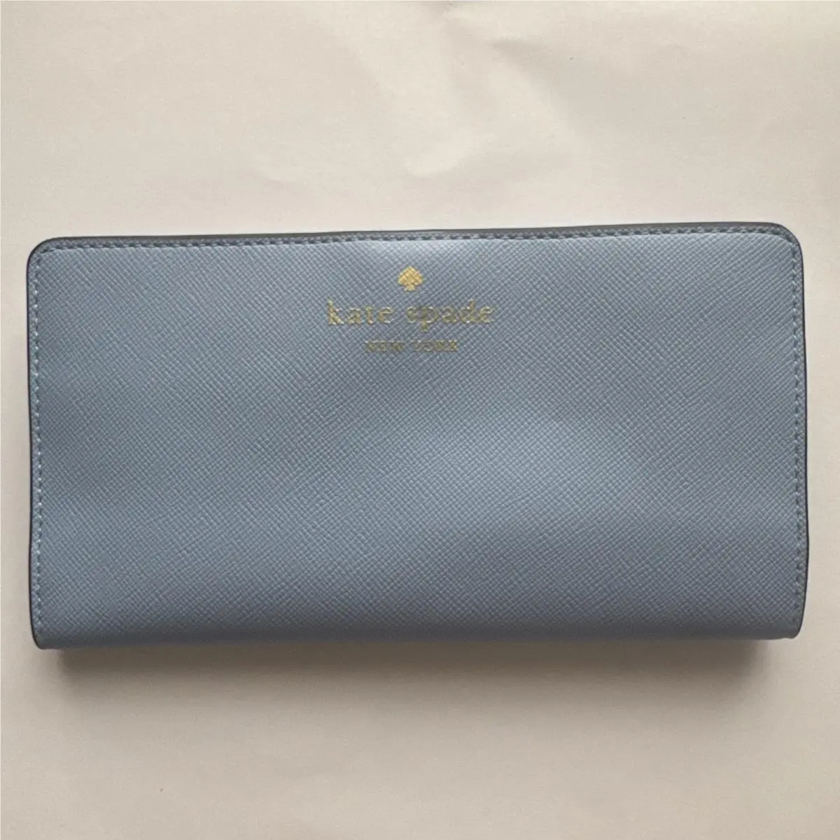 Kate Spade Baby Blue Saffiano Pvc Periwinkle Wallet