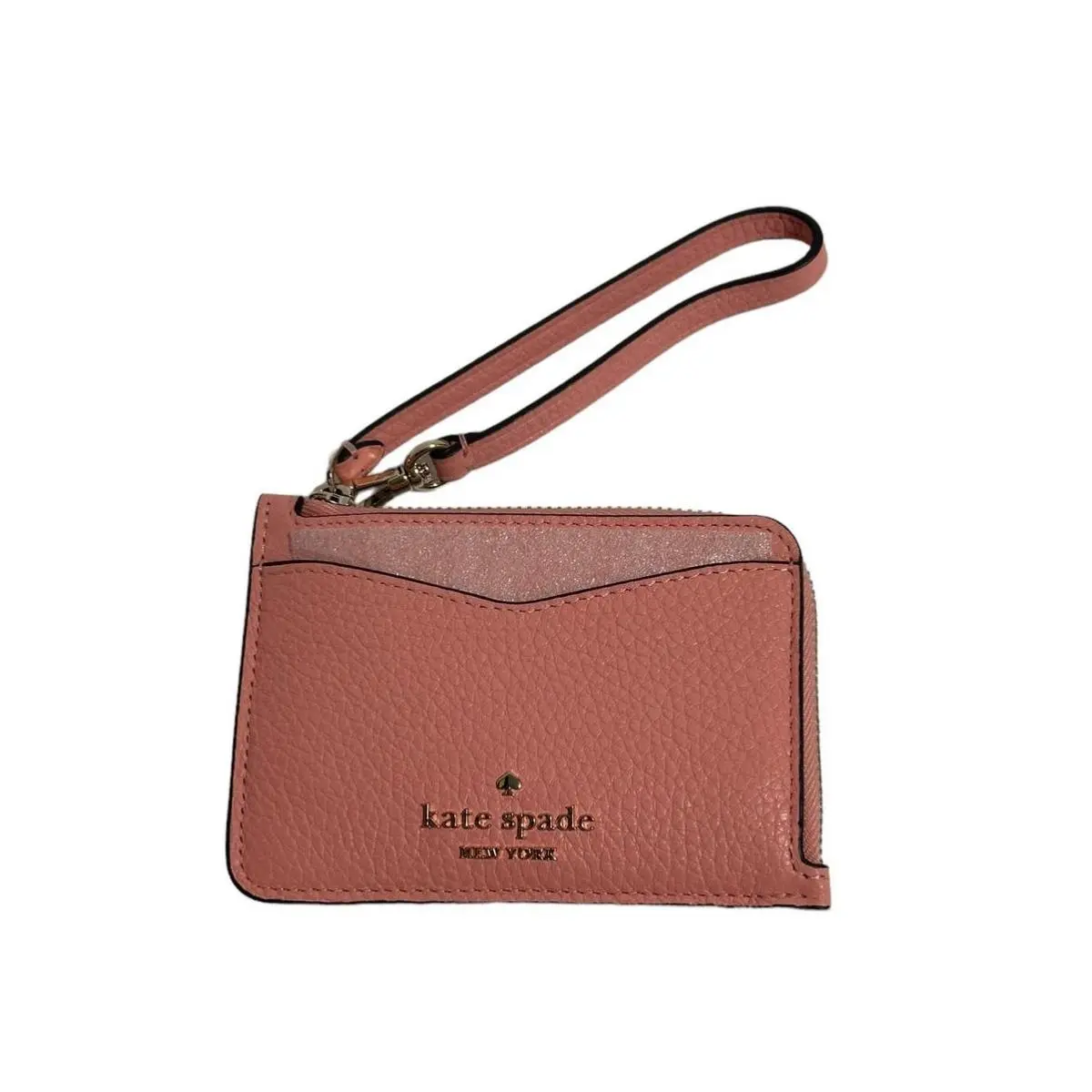 Kate Spade Leila Small Cardholder Wristlet Peachy Rose