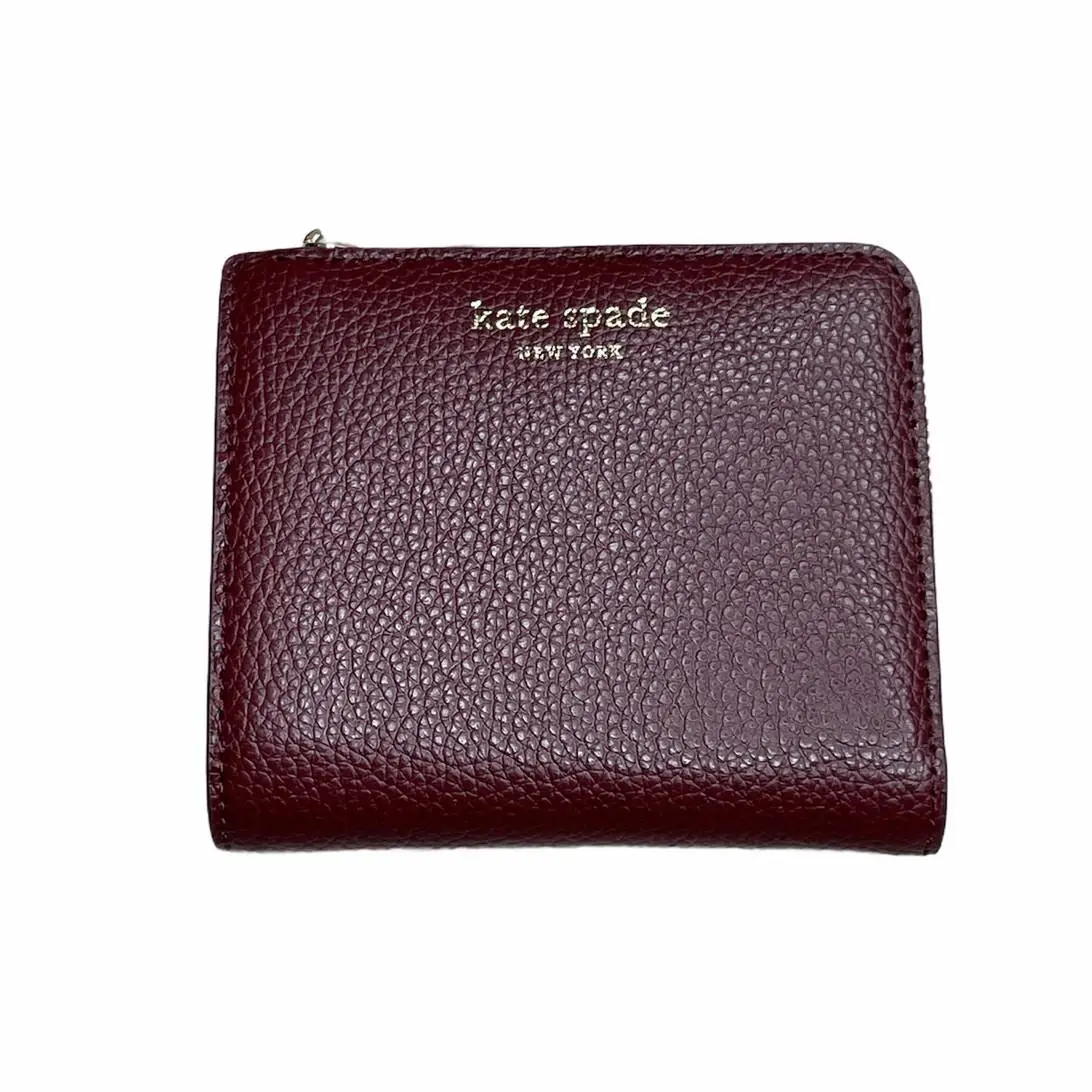 Eva Small L-zip Bifold Wallet in Cherrywood by Kate Spade
