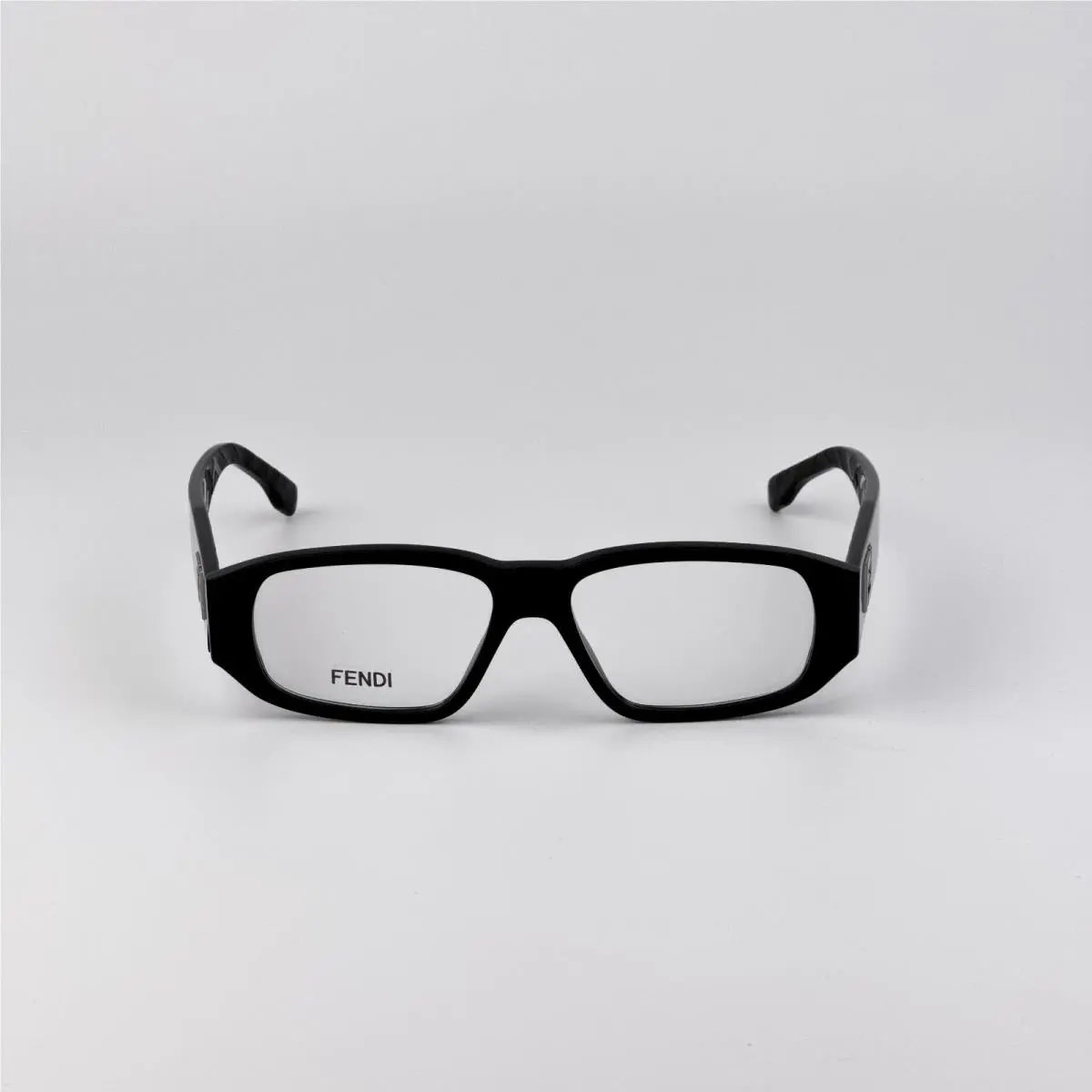 Fendi Men Eyeglasses Rectangular Black Demo FE50115I 001