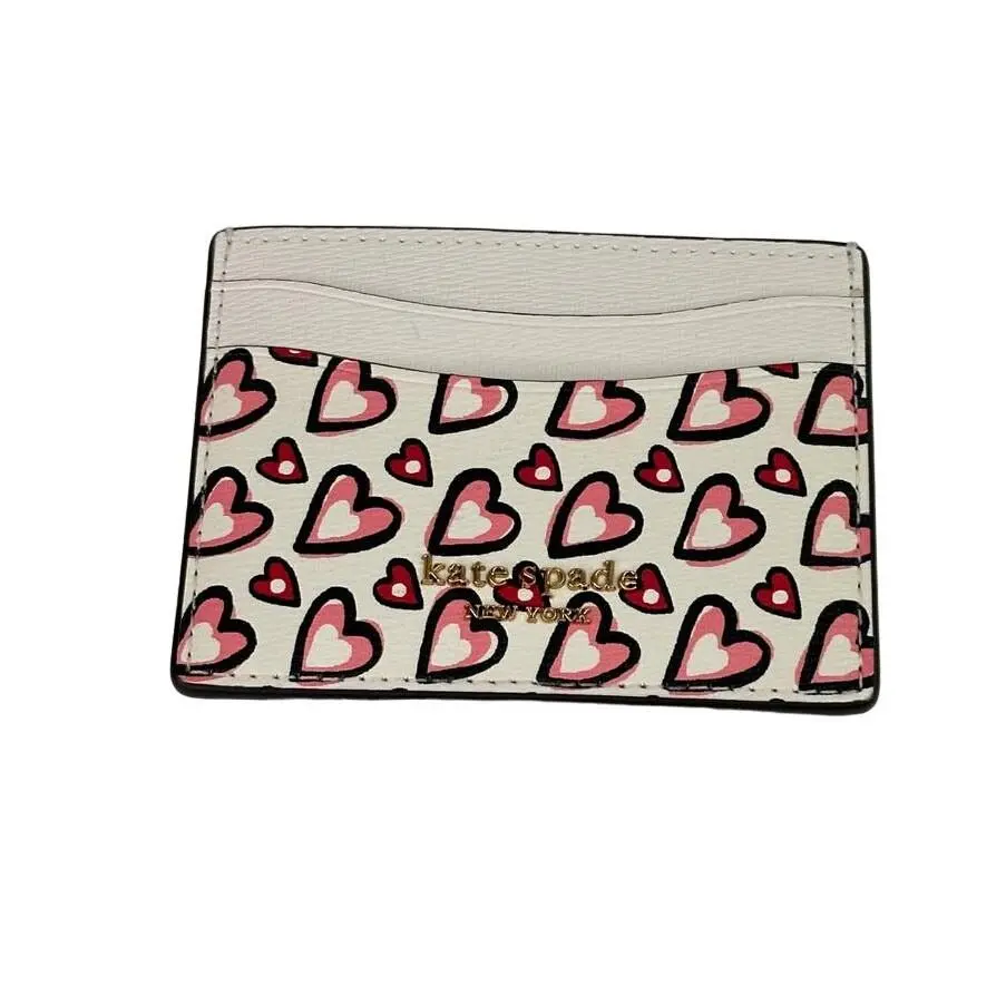 Kate Spade Morgan Heart Print Card Case