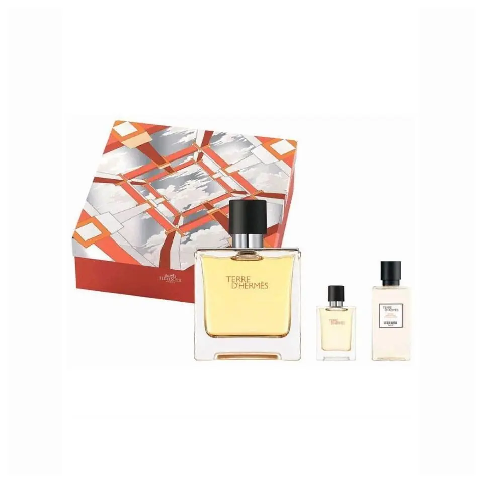 Terre D`hermes 3 Pcs Parfum Set For Men by Hermes