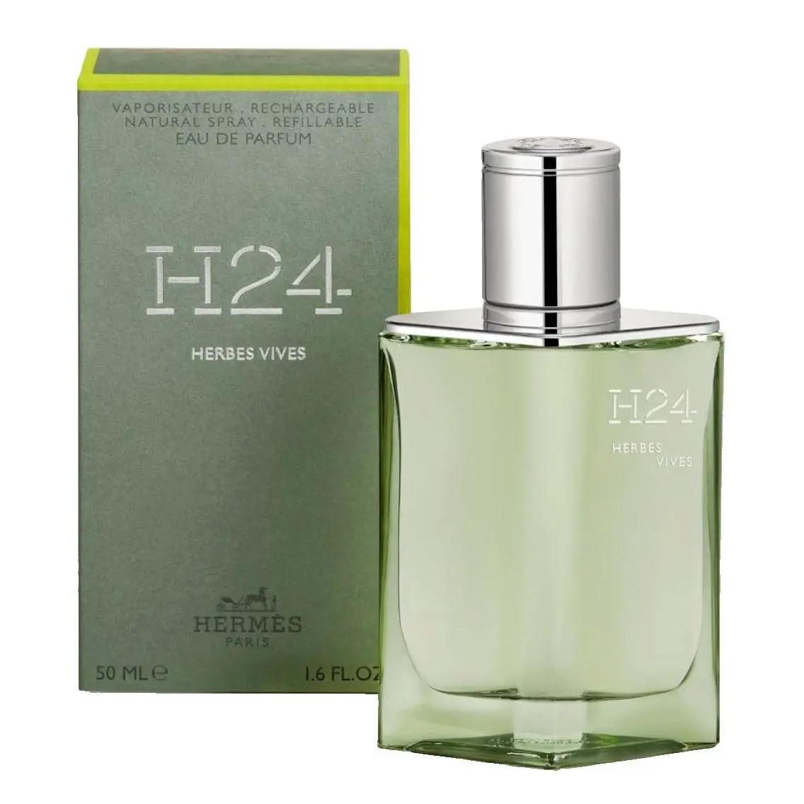 Men`s H24 Herbes Vives Edp Spray 1.7 oz Fragrances 3346130432104 by Hermes