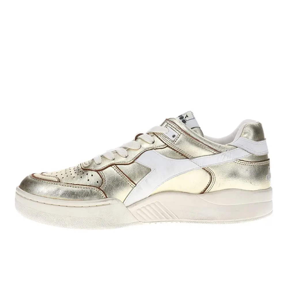 Diadora shoes - diadora B.560 Metal Metallic Lace Up - 181320-20009 - Gold, White 1