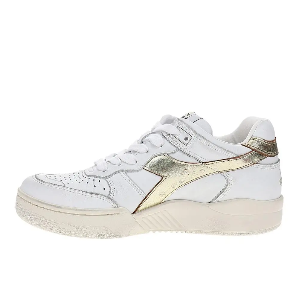 Diadora shoes - diadora B.560 Laminated Metallic Lace Up - 181321-20006 - White 1