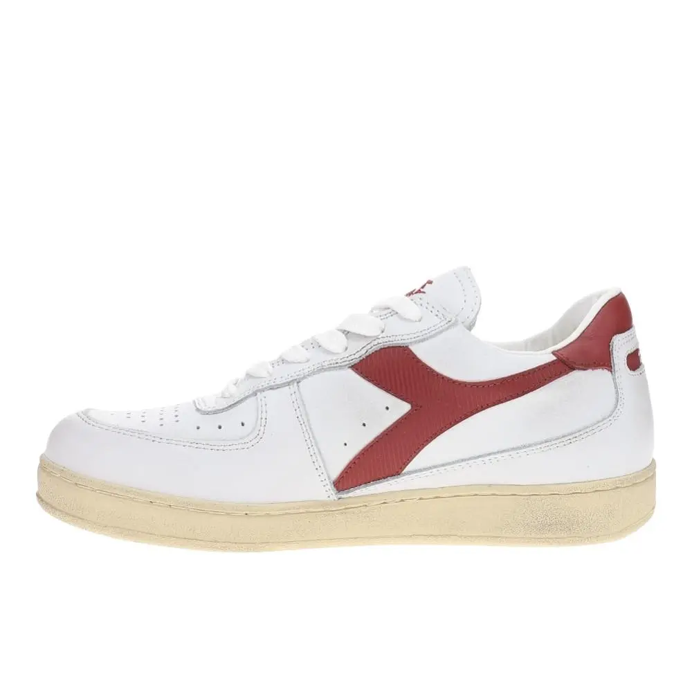 Diadora shoes - diadora Mi Basket Low Used Lace Up - 179043-C7114 - White 1