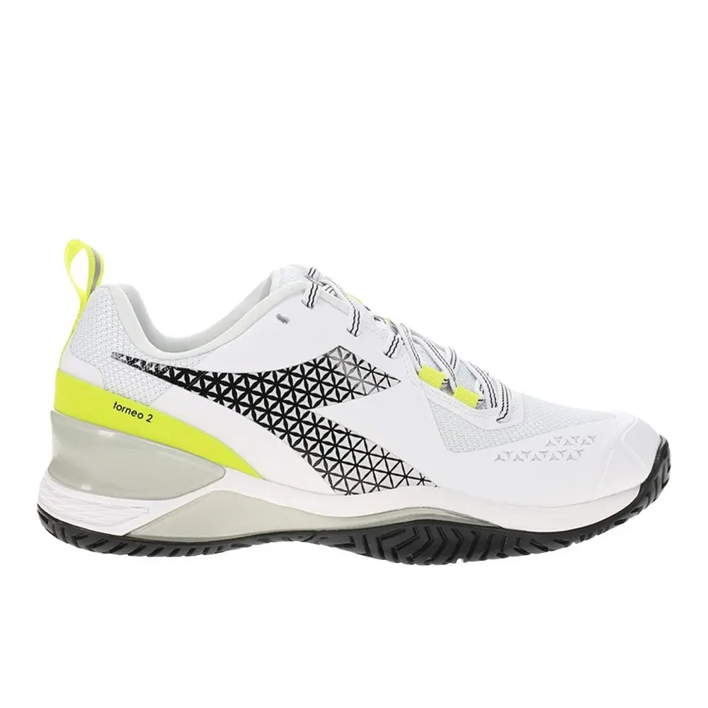 Diadora shoes - diadora Blushield Torneo 2 All Ground Tennis - 179503-D0619 - Green, White 4