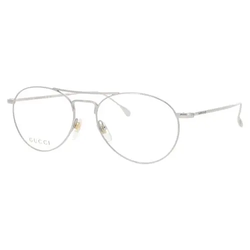 Gg1187o 002 53 Eyeglasses Silver Frame 53 mm by Gucci