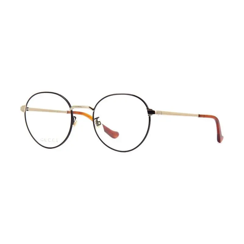 GG0581O 006 Black/gold 50mm Eyeglasses by Gucci