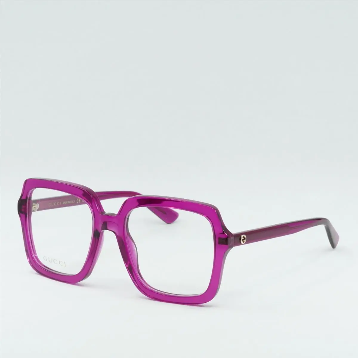 Gucci GG1318O 003 Transparent Fuchsia 55mm Eyeglasses