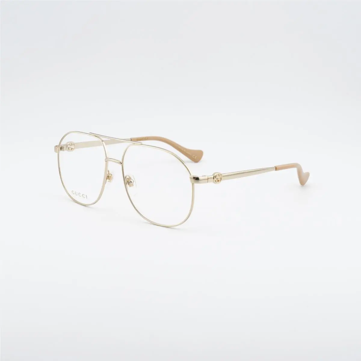 Gucci GG1091O 002 Shiny Gold 56mm Eyeglasses