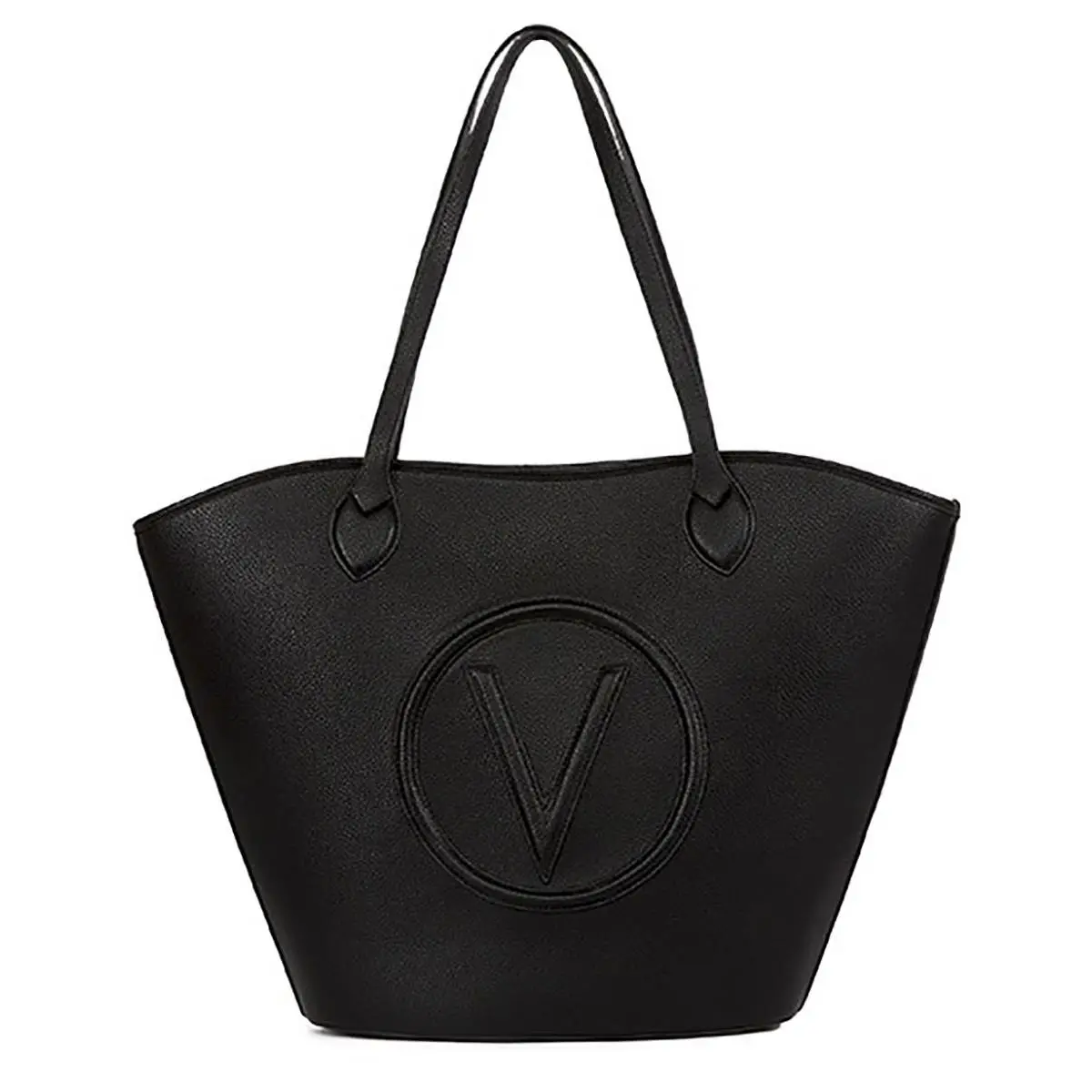 Valentino Special Covent Shopper with Embossed Shoulder Womens Bag In Black