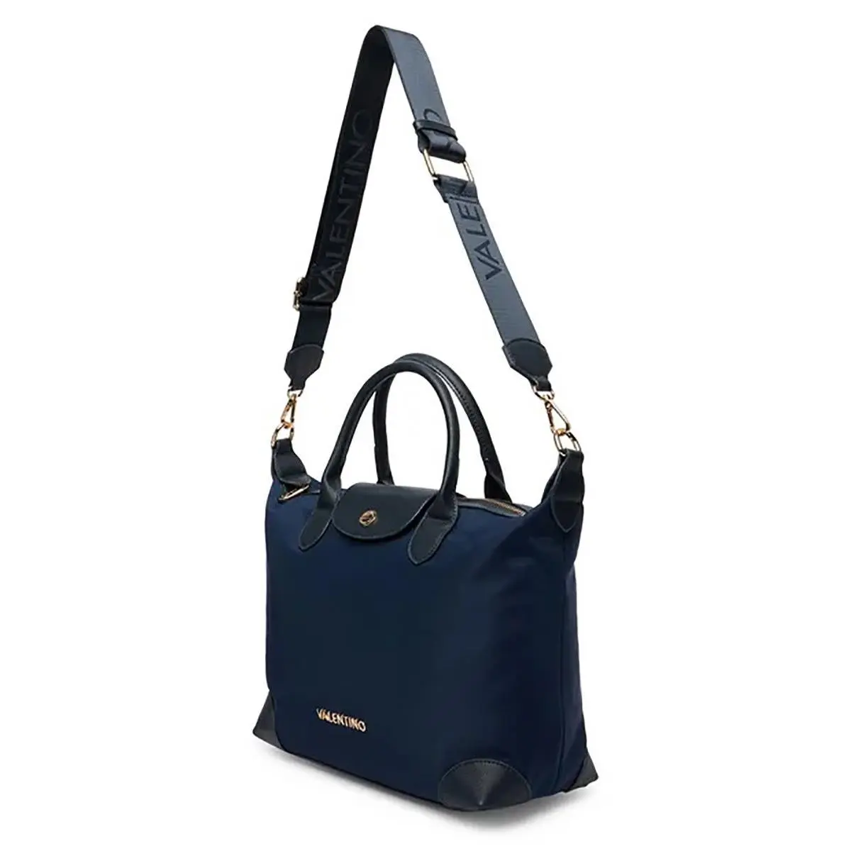 Valentino Jolly Re Flap Crossbody Two Handles and Strap Womens Bags In Blue