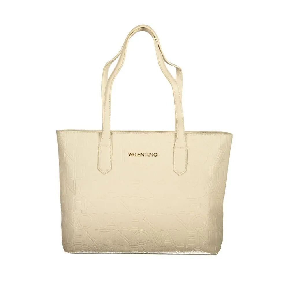 Mario Valentino Beige Polyurethane Women`s Bag - VA-36114