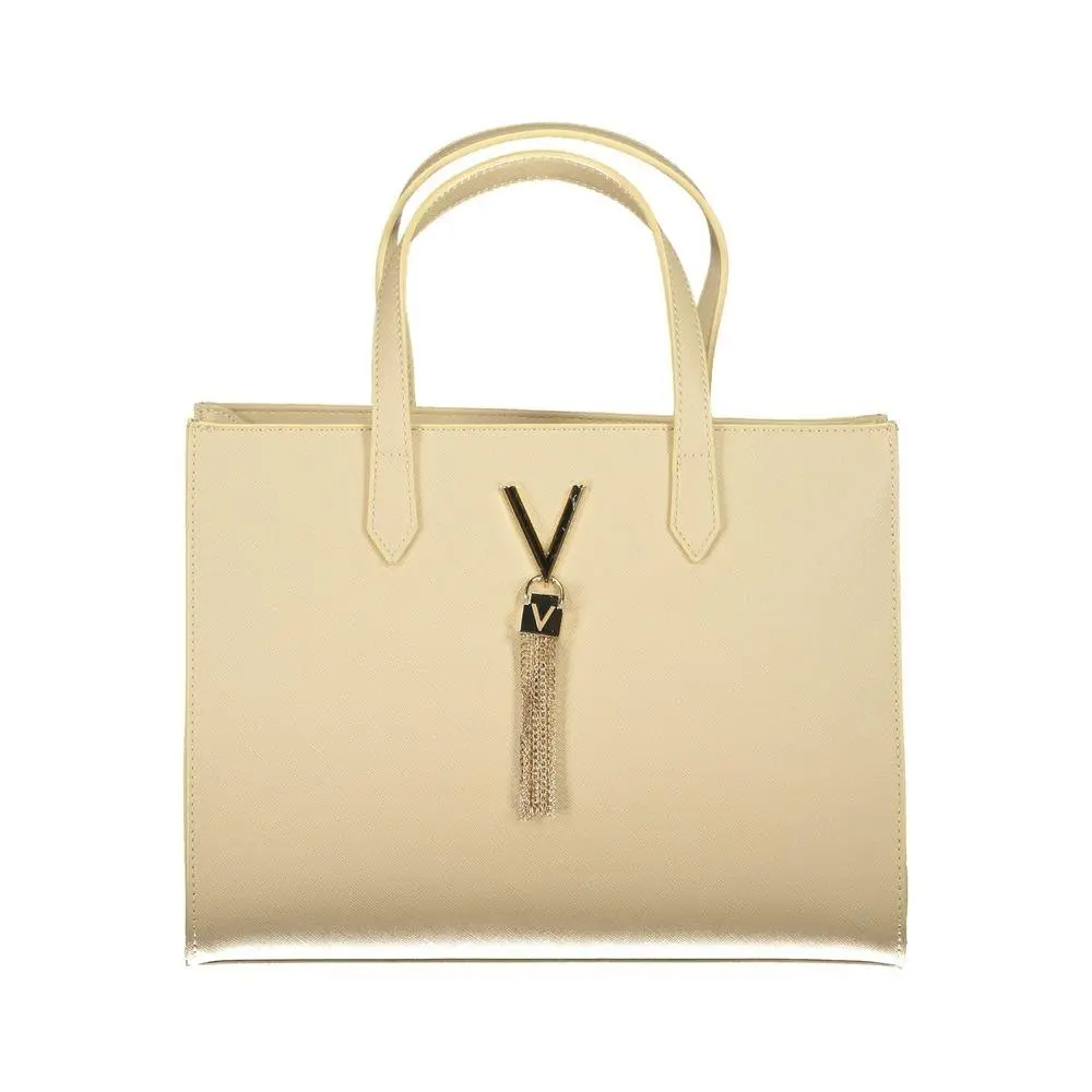 Mario Valentino Beige Polyurethane Women`s Bag - VA-36106