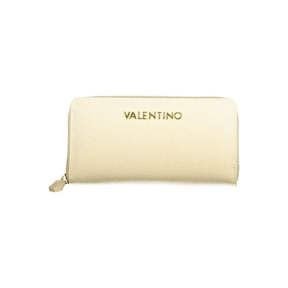 Mario Valentino Beige Polyurethane Women`s Wallet