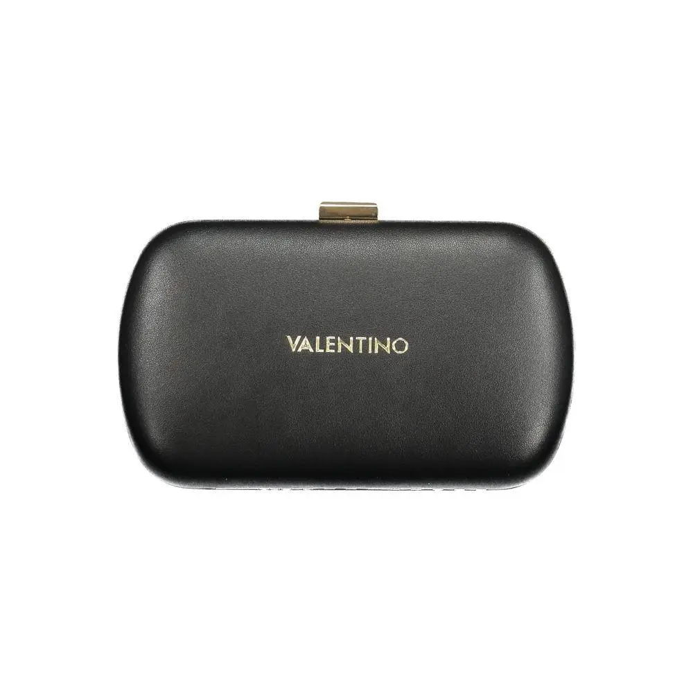 Mario Valentino Black Polyurethane Women`s Bag - VA-38677
