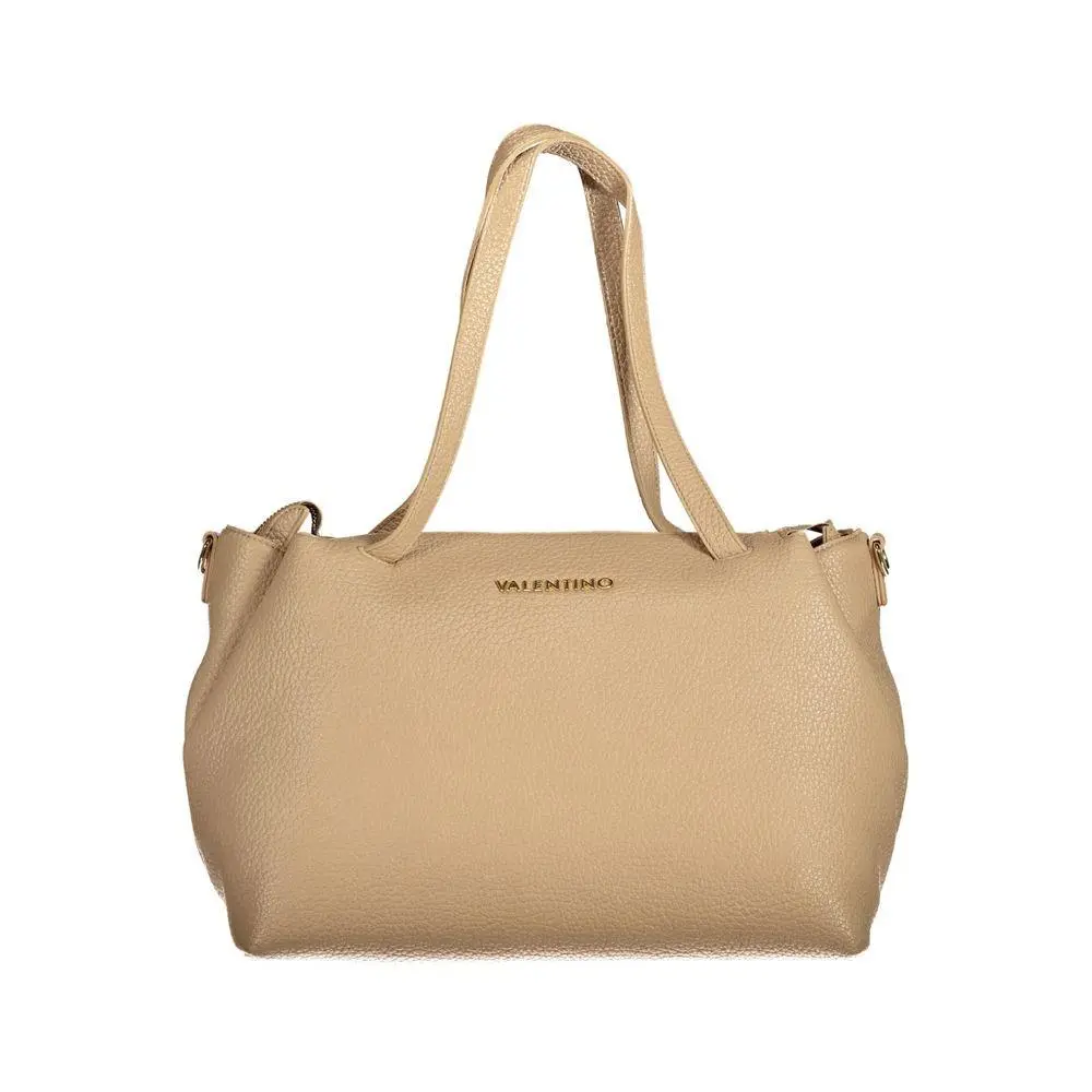 Valentino Beige Polyurethane Women`s Bag with Adjustable Shoulder Strap - VA-36203