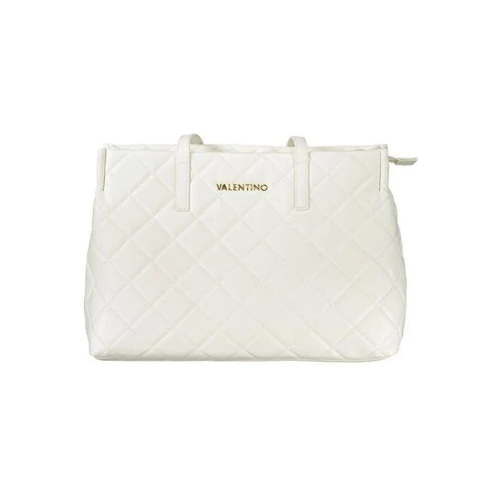 Mario Valentino White Polyurethane Women`s Bag - VA-32687