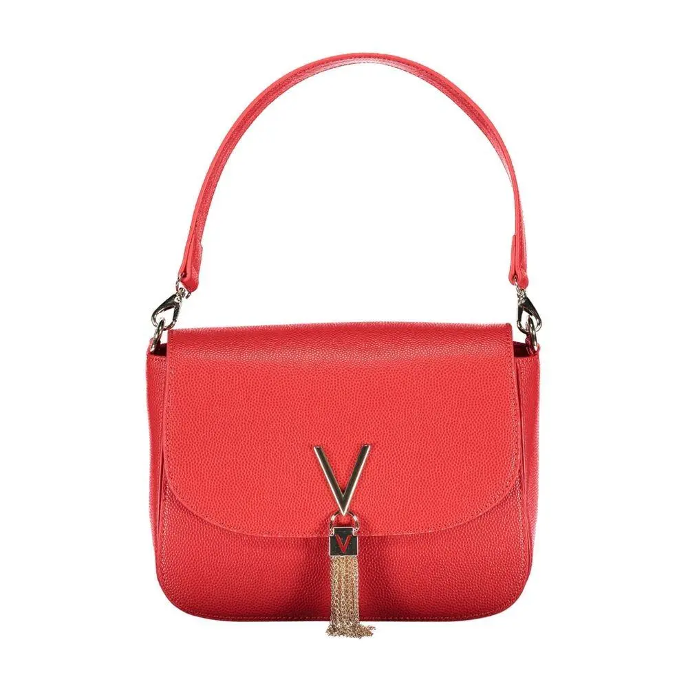 Valentino Rosso Polyurethane Women`s Bag with Removable Handles