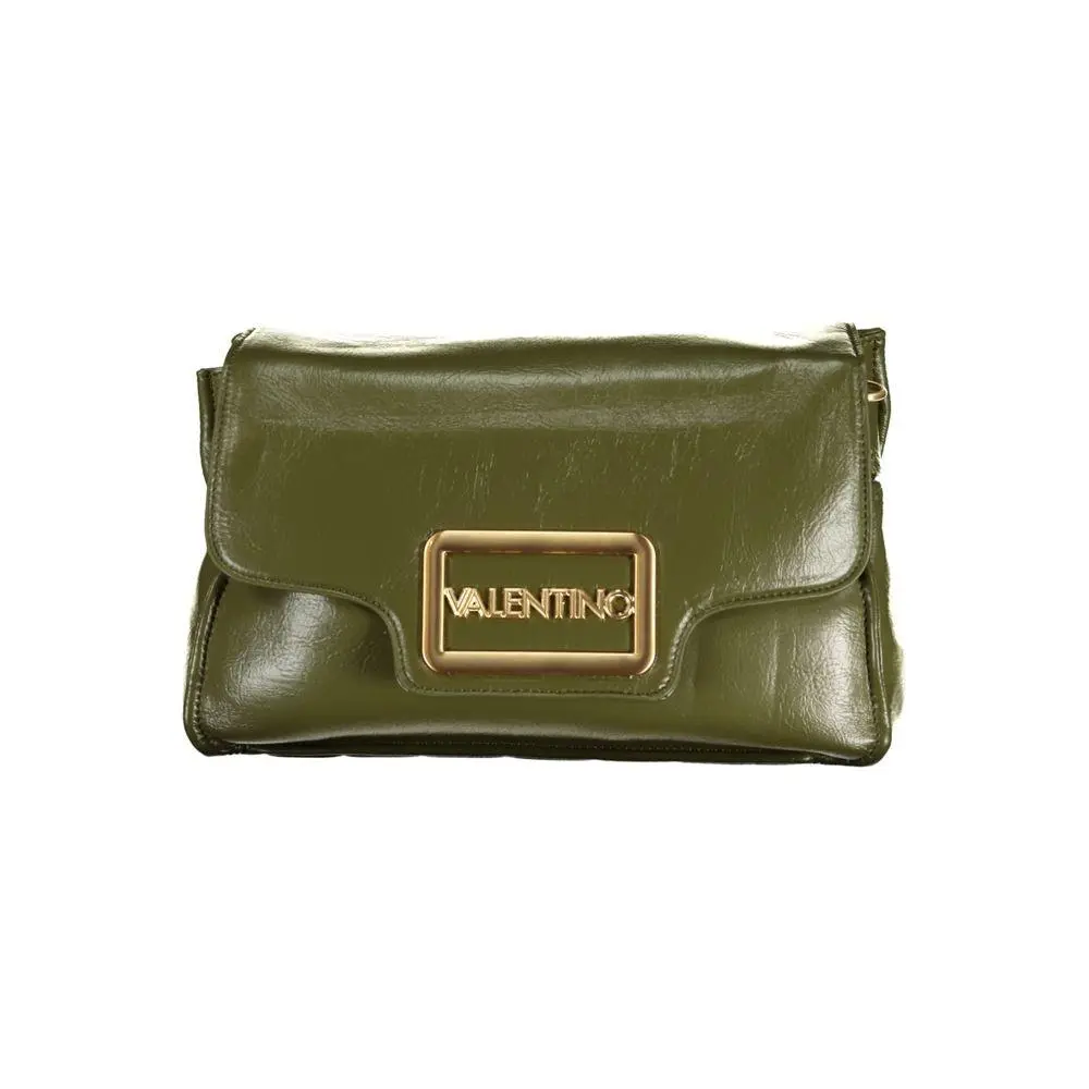 Valentino Verde Polyurethane Women`s Bag with Adjustable Strap - VA-32657
