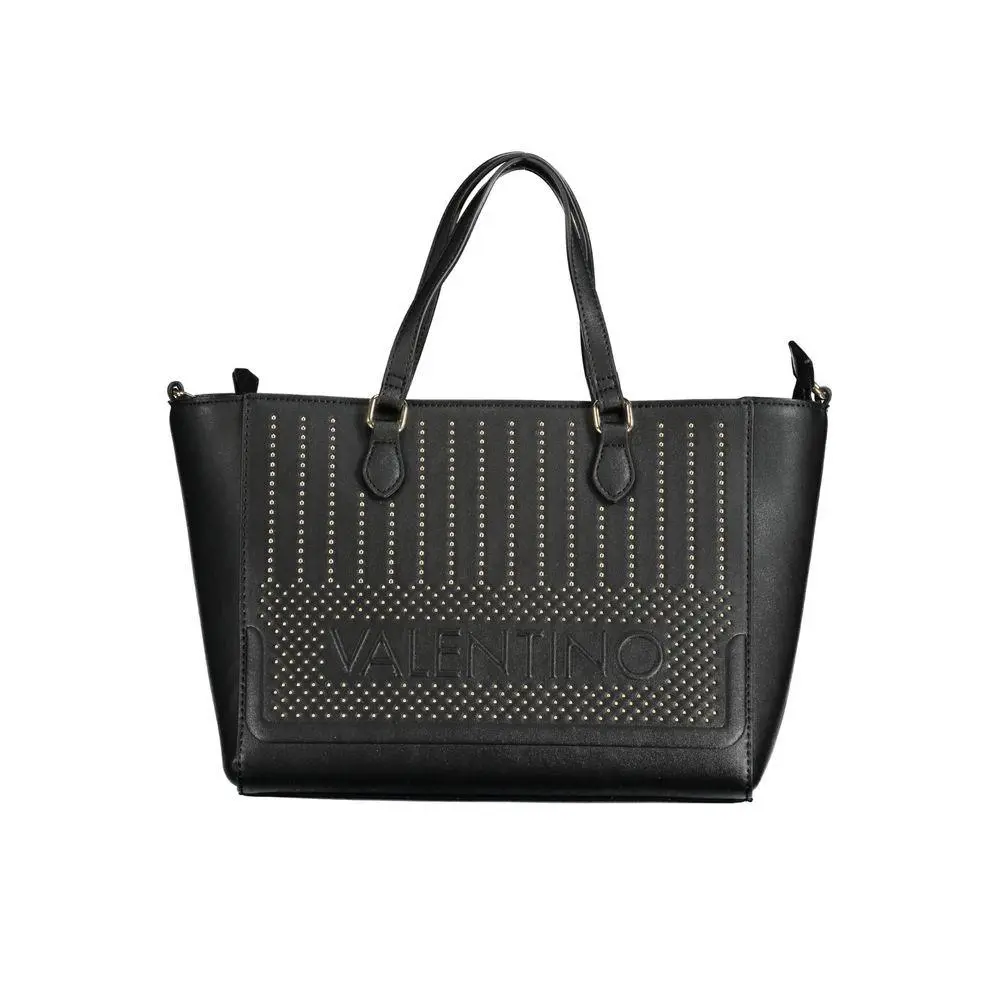 Valentino Nero Polyurethane Women`s Bag with Adjustable Shoulder Strap - VA-24265