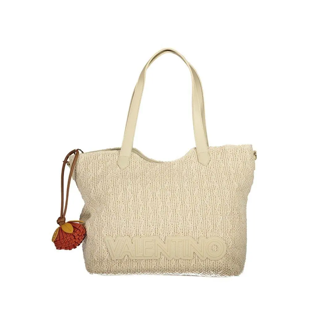 Mario Valentino Beige Polyethylene Women`s Bag