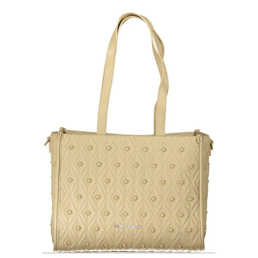 Mario Valentino Beige Polyurethane Women`s Bag - VA-32779