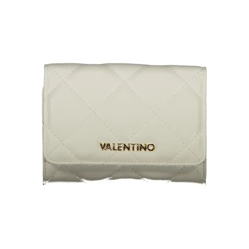 Mario Valentino Bianco Polyurethane Women`s Wallet