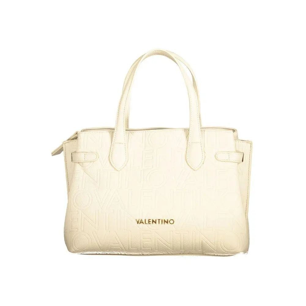 Mario Valentino Beige Polyurethane Women`s Bag - VA-36184