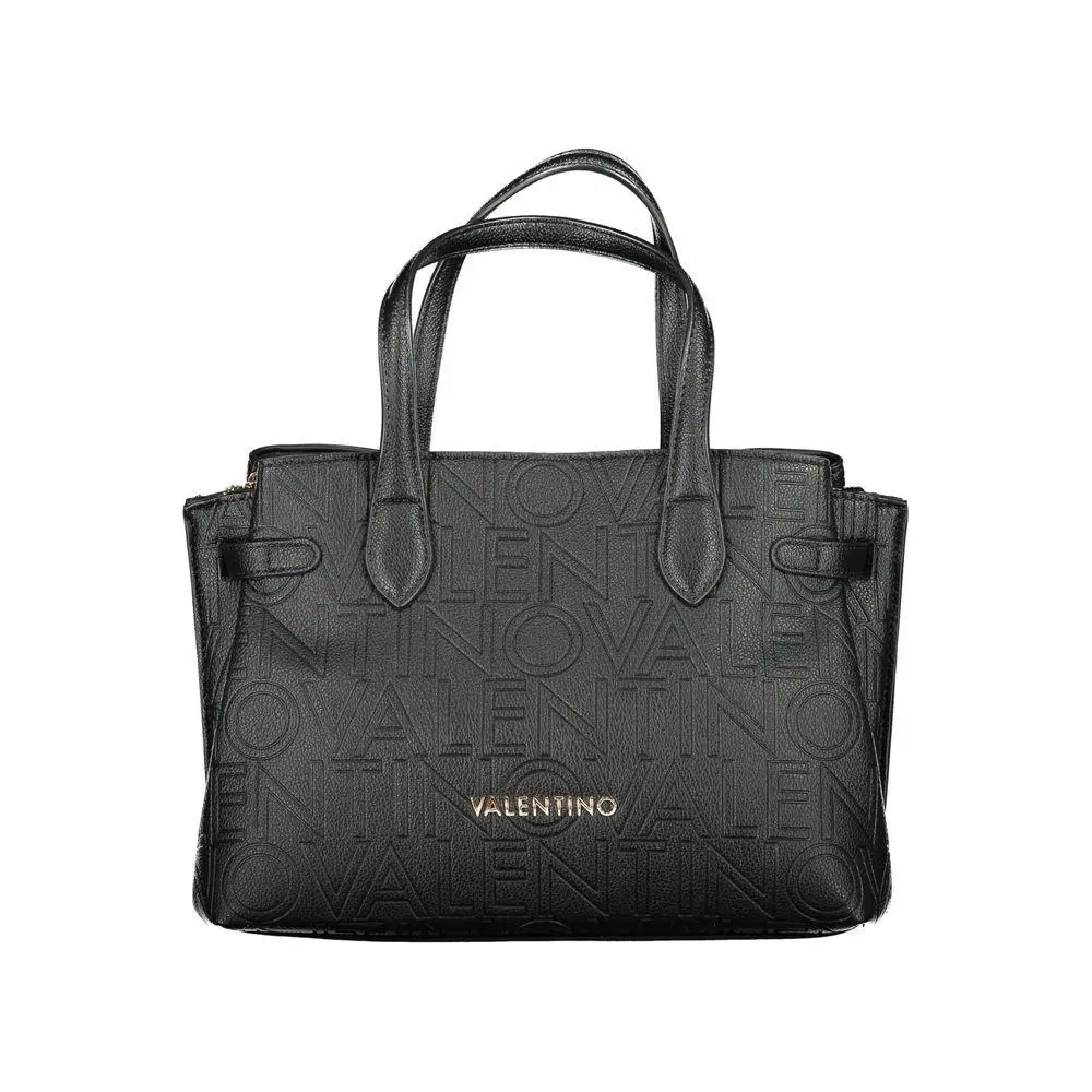 Mario Valentino Black Polyurethane Women`s Bag - VA-36085