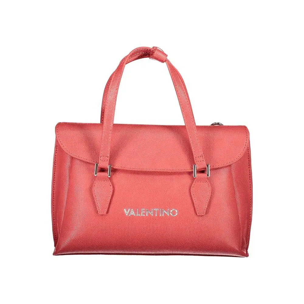 Valentino Rosso Poliuretano Donna Bag with Handles and Shoulder Strap
