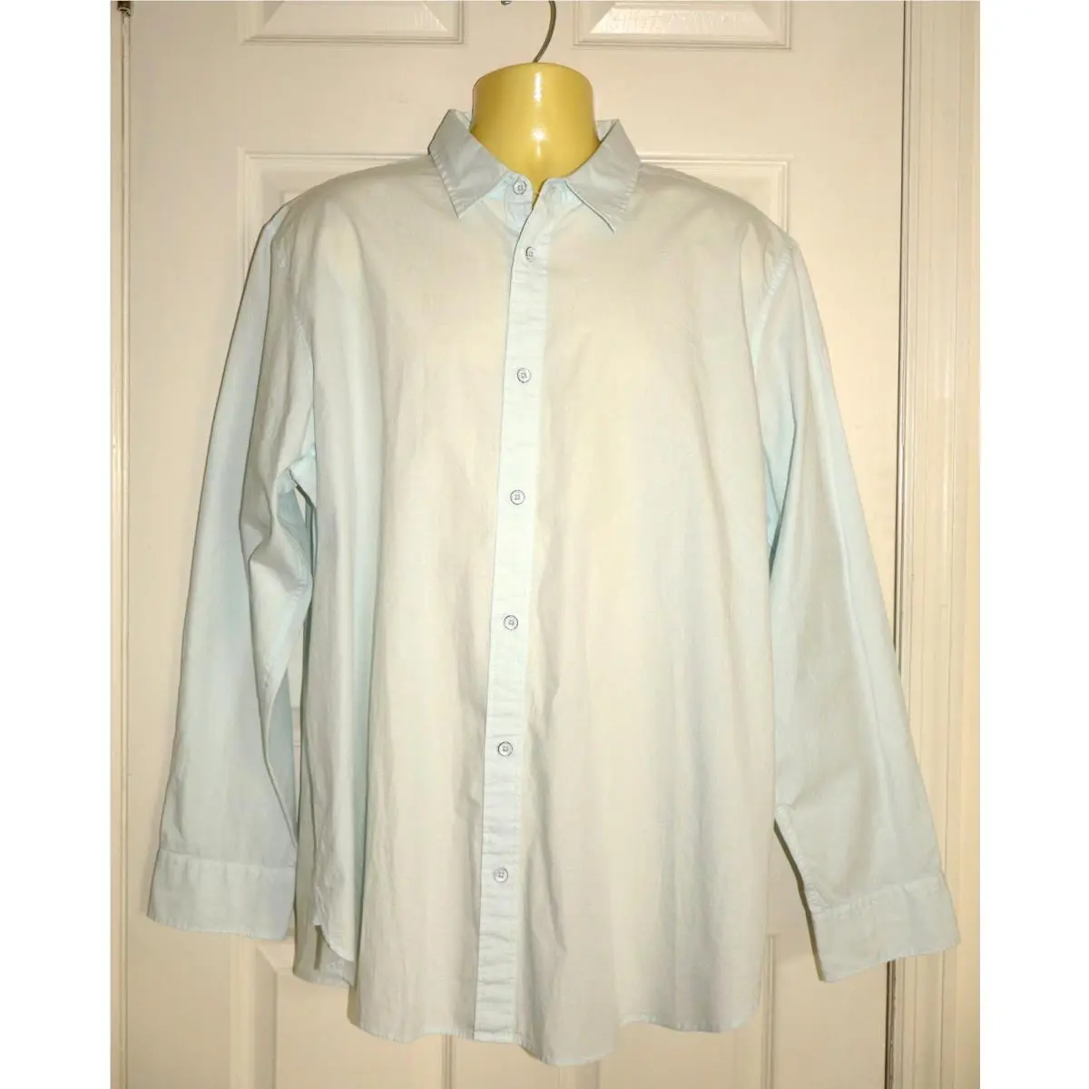 Rag Bone Finch Sky Blue Ripstop Lightweight L/s Button Up Shirt Xxl