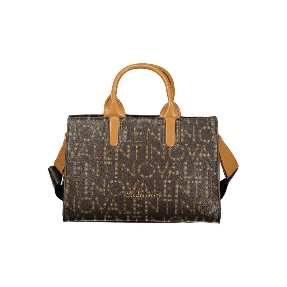 Mario Valentino Brown Polyurethane Women`s Bag - VA-41995