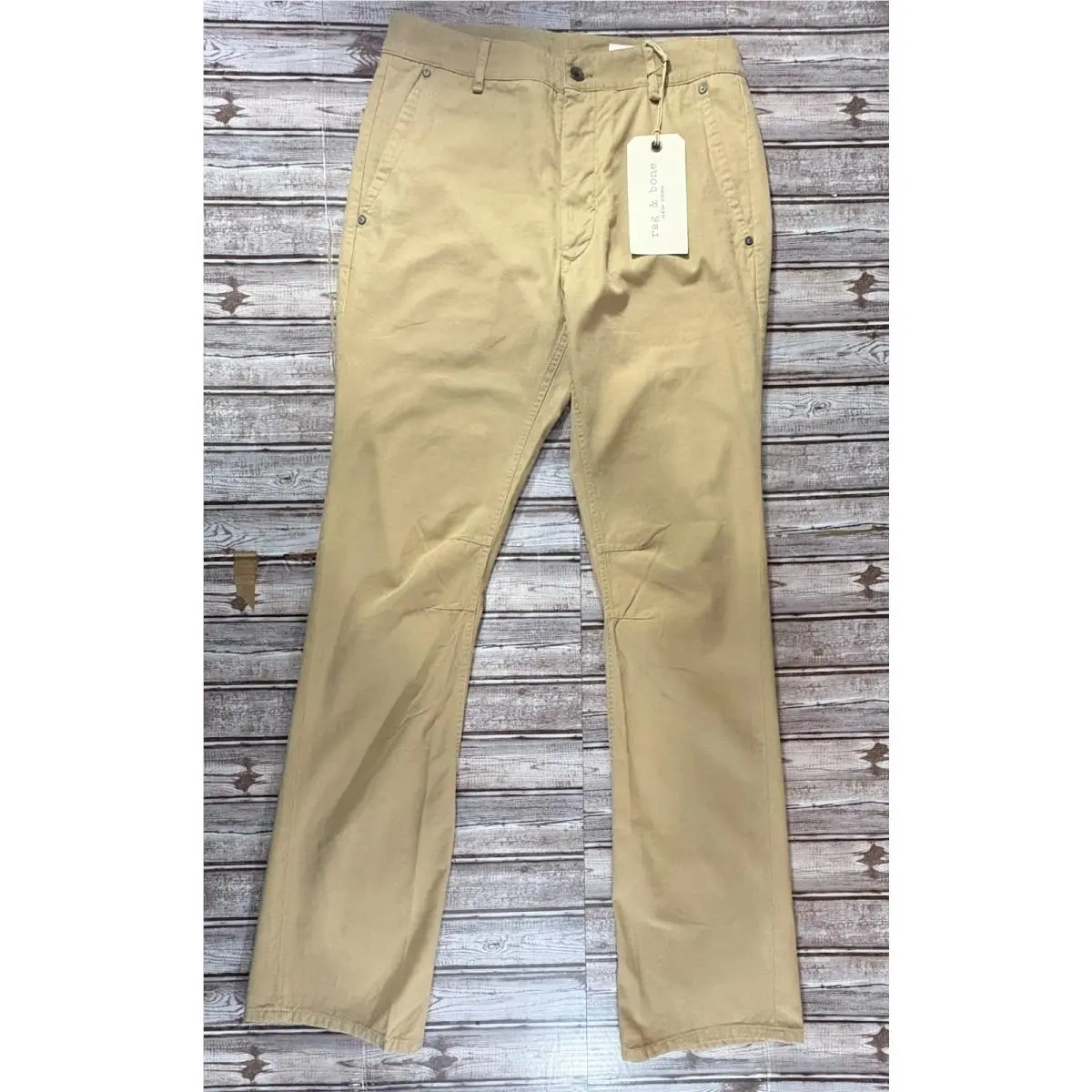 Rag and Bone Cotton Blade Iii Pants Size 32 Color Dark Khaki Made in Usa