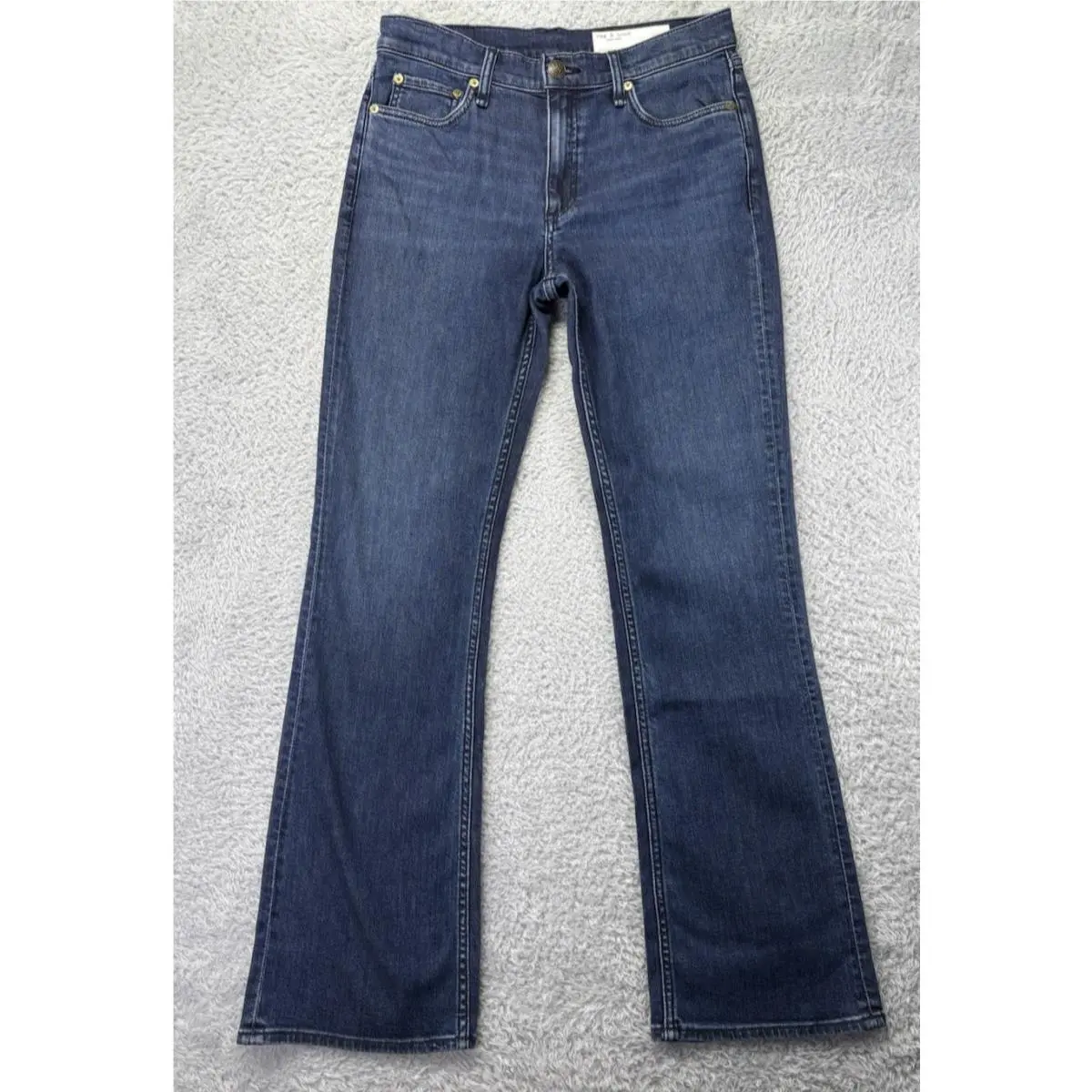 Rag Bone Peyton Mid Rise Bootcut Jeans Womens 28 Blue Denim Designer by Rag & Bone