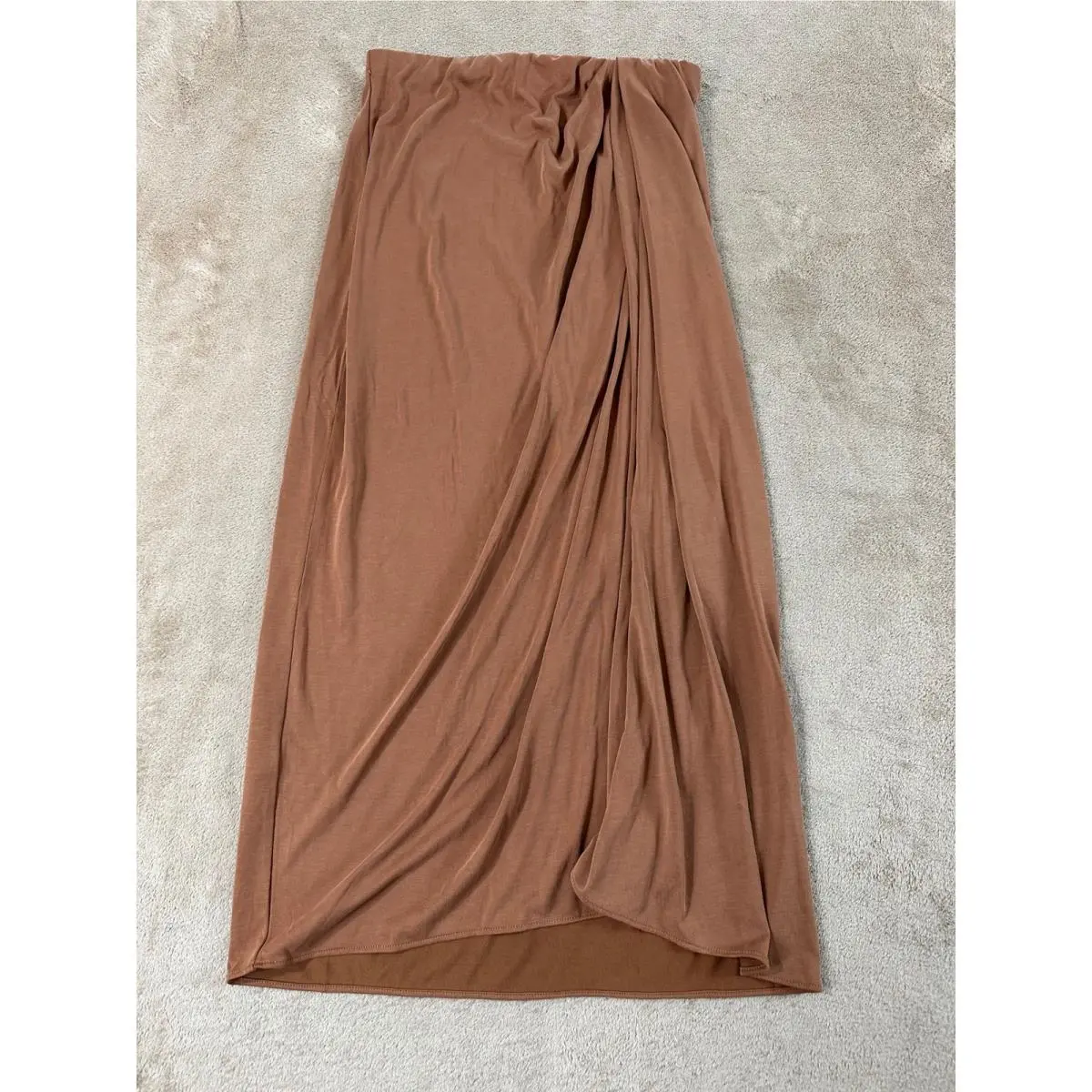 Rag Bone York Christy Drape Skirt Womens S Light Brown Cocktail by Rag & Bone