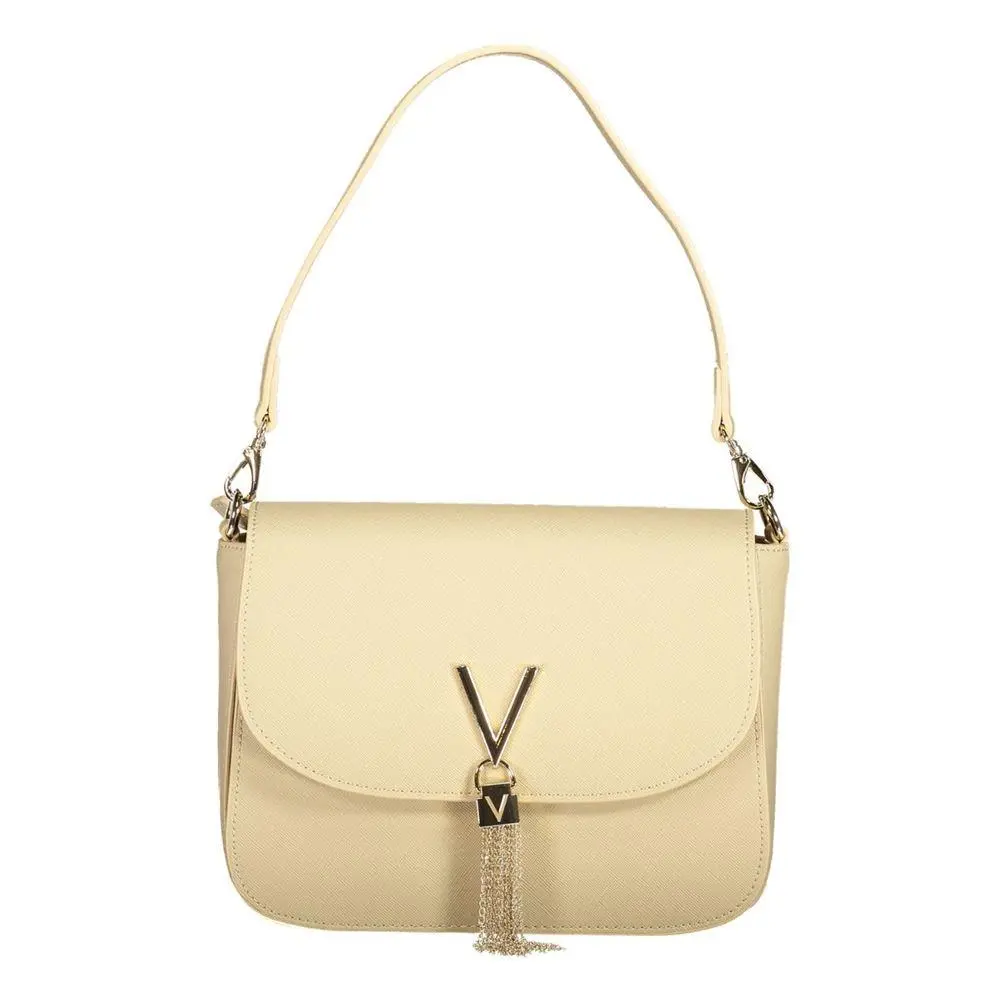 Mario Valentino Beige Polyurethane Women Bag - VA-36219