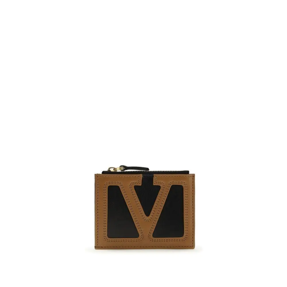 Valentino Garavani Black Calf Leather Bos Taurus Wallet - VA8Y2P0AW2PTJRFABB